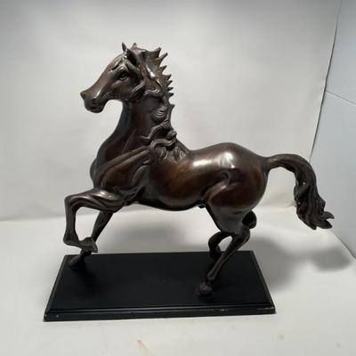 Bronze stallion figure statue -$30