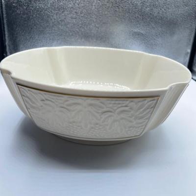 224 Lenox  China Center serving 10 inch bowl with grape leaf