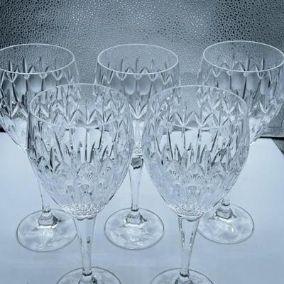 # 201- Vintage Cristal D’Arques wine goblet glasses set a four