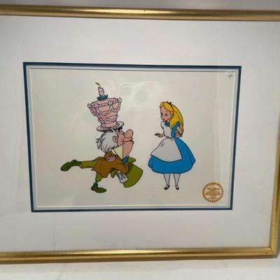 Disney Alice in Wonderland sergraph cel COA -$90