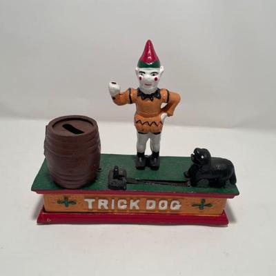 Cast iron mechanical trick dog bank -$15