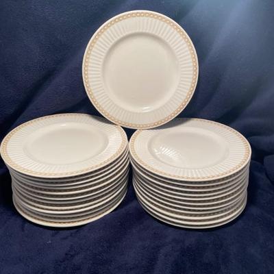 Victorian Pearls culinary arts dinner plates -$3/ea or 24 for $60