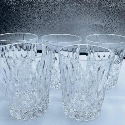 217 Cristal Dâ€™Arques Rock glasses - qty 5