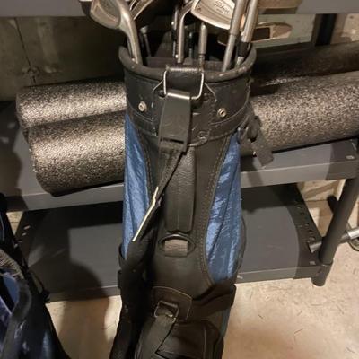 Titleist 990 31-pm flex steel irons w bag
