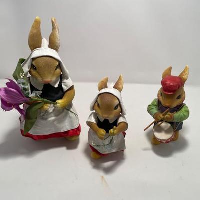 Clothtique by Possible Dreams bunnies -$9/ea or $24 for all 3