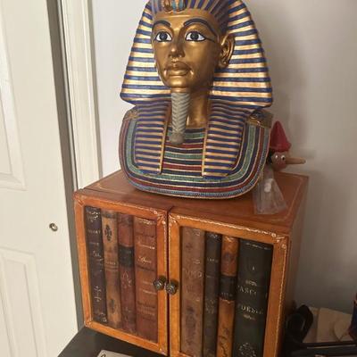 King Tit Egyptian books and decor