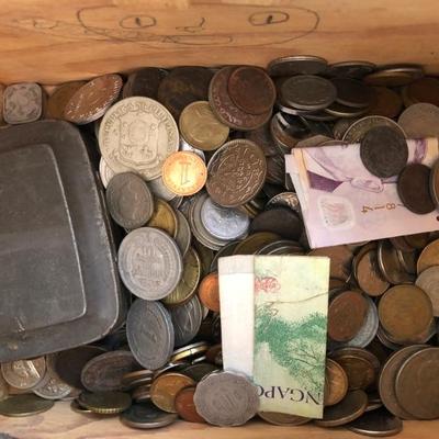 Box of Foreign Coins