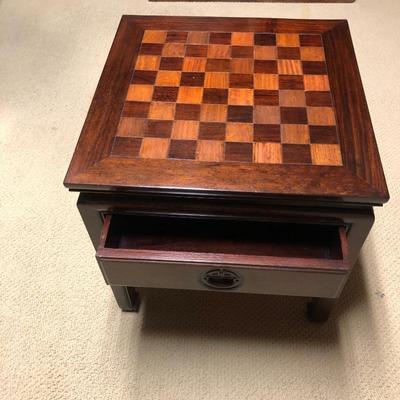 Gaming Chess Table with one drawer. L: 20in | W: 20in | H: 20in