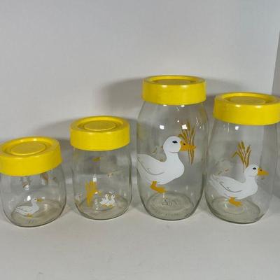 Vintage Carlton Glass Duck Jars