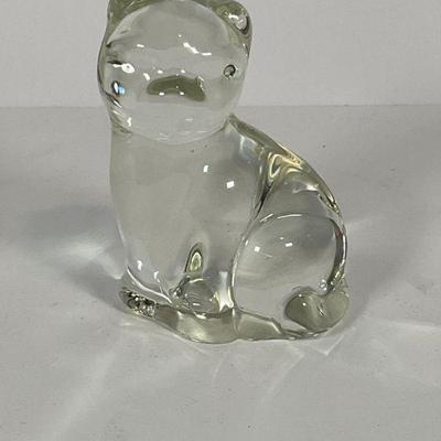 glass Cat Figure