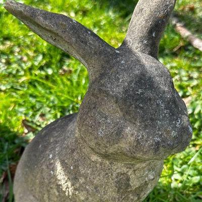 stone garden bunny