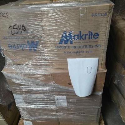 #2540 â€¢ (21) Boxes Makrite N-95 Particulate Respirators
