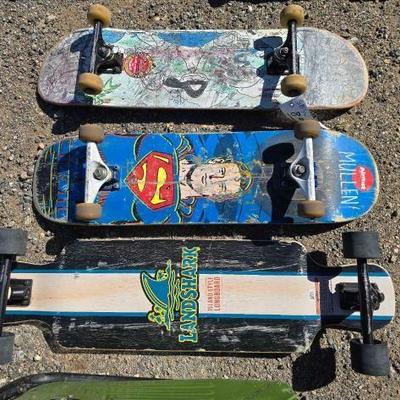 #80102 â€¢ (3) Skateboards
