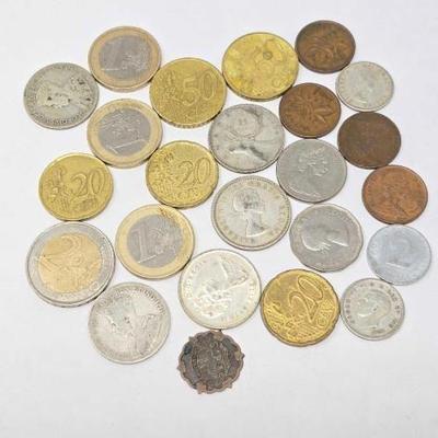 #1704 â€¢ Foreign Currency Coins
