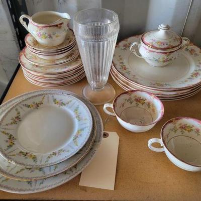 #12020 â€¢ Cornwall China, Wm Guerin Porcelain, and Vintage Glass
