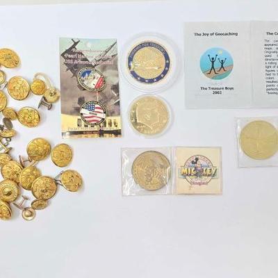 #1816 â€¢ Military Buttons & Coins
