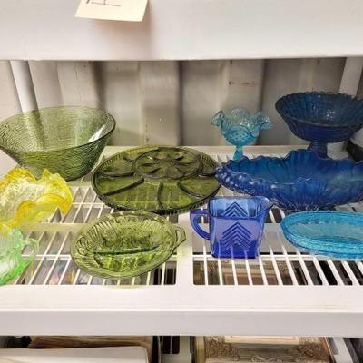 #7096 â€¢ (10) Vintage Glass Kitchenware
