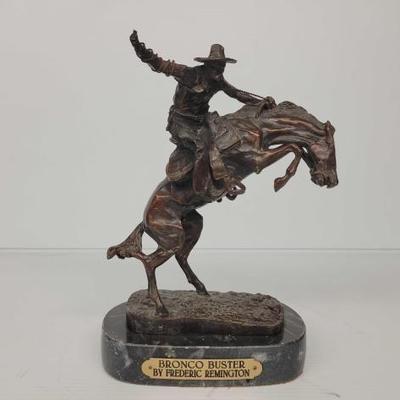 #7026 â€¢ Bronco Buster by Frederic Remington Bronze
