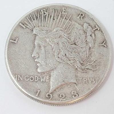 #1300 â€¢ 1923-S Liberty Silver Peace Dollar, 90% Silver
