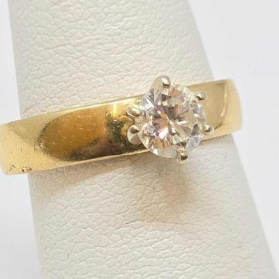 #706 â€¢ 14K Gold Diamond Ring, 3.33g
