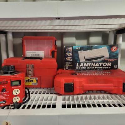#8642 â€¢ Transformer, Laminator, Tool Box and Tools
