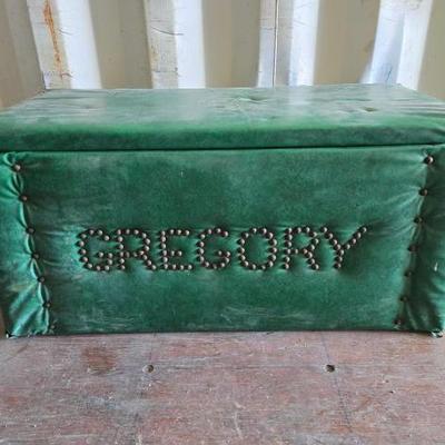 #12552 â€¢ Vintage Wrapped Gregory Chest
