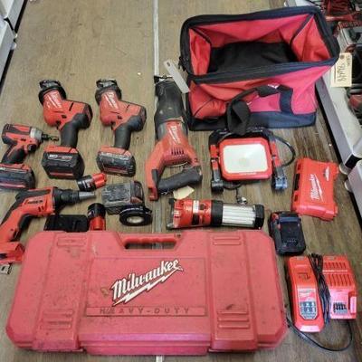 #8652 â€¢ Milwaukee Hand Tools and Tool Bag
