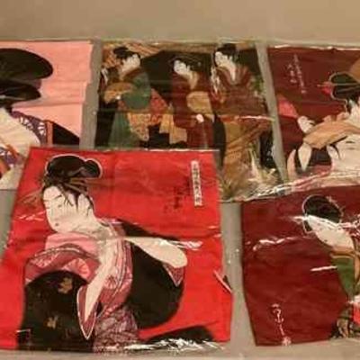 PCG029 Five Japanese Scarves New