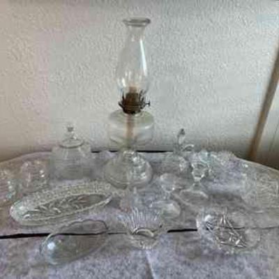 FTM059 Vintage Cut Glass, Oil Lamp & More!