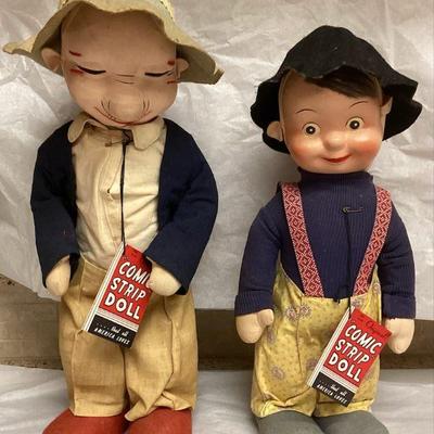 FTM208 Two Vintage Comic Strip Dolls