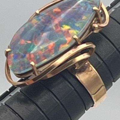FTM110- 10 Carat Opal Ring 10k Gold
