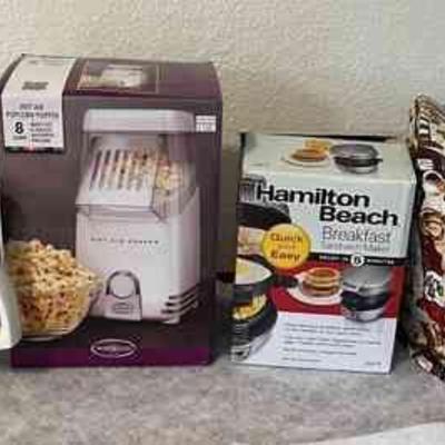 FTM055 Coffee Maker, Breakfast Sandwich Maker, Popcorn Popper & More!