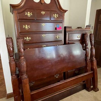 best offer! king rice bed and chests! 