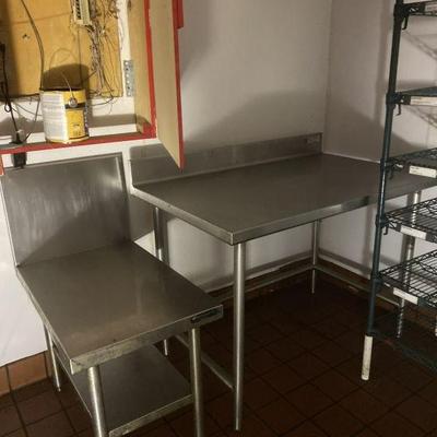 Lot 18 | Stainless Steel Prep Table & More