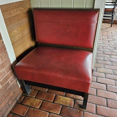 Lot 177 | Vintage Red Restaurant Booth
