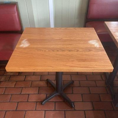 Lot 105 | Small Oak Top Restaurant Table