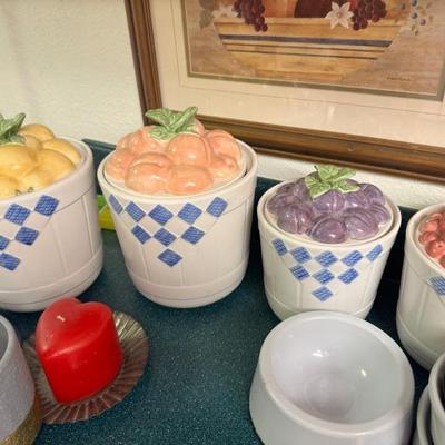 Ceramic Fruit Canisters