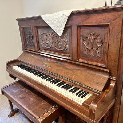 Antique Upright Piano
 Bradbury J.G. Smith Successor