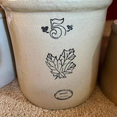 Western Stoneware Maple Leaf - 5 gallon