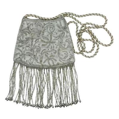 La Regale Beaded Sequin Fringe Bag
