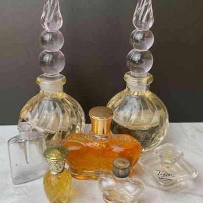 Vintage Perfume Bottles With Stoppers * Windsong Perfume * Tiny Perfume Bottles
