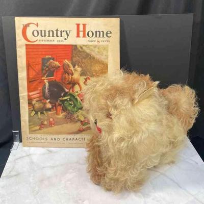 1935 The Country Home * Magazine * Vintage Fur Toy Dog
