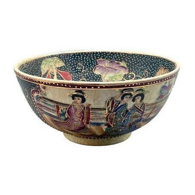 Lot 108  
Vintage Hand-Painted Royal Satsuma Geisha Bowl