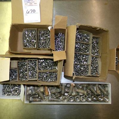 Numerous Lots of Hardware, Screws, Bolts and more