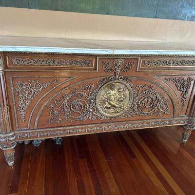 Late 1700s antique credenza from an art gallery in Manhattan.