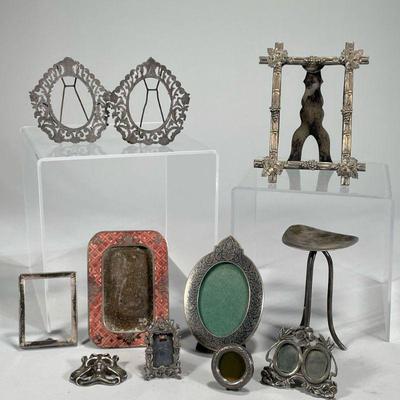 STERLING SILVER PICTURE FRAMES | Sterling silver picture frames of various size and design and other miscellaneous Sterling items