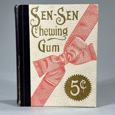 SEN-SEN CHEWING GUM BOX | Sen-Sen chewing gum box in the shape of a book
