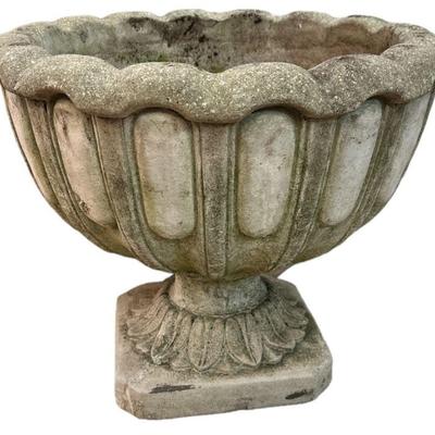 Early 1900's Concrete Classical Urn Planter