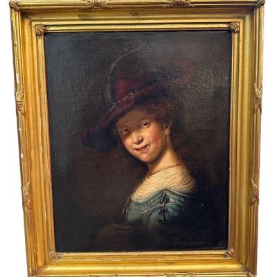 Reproduction of REMBRANDT Contemporary Oil on Canvas