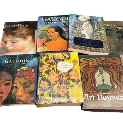 Collection (7) Impressionist, Art Nouveau Coffee Table Art Books